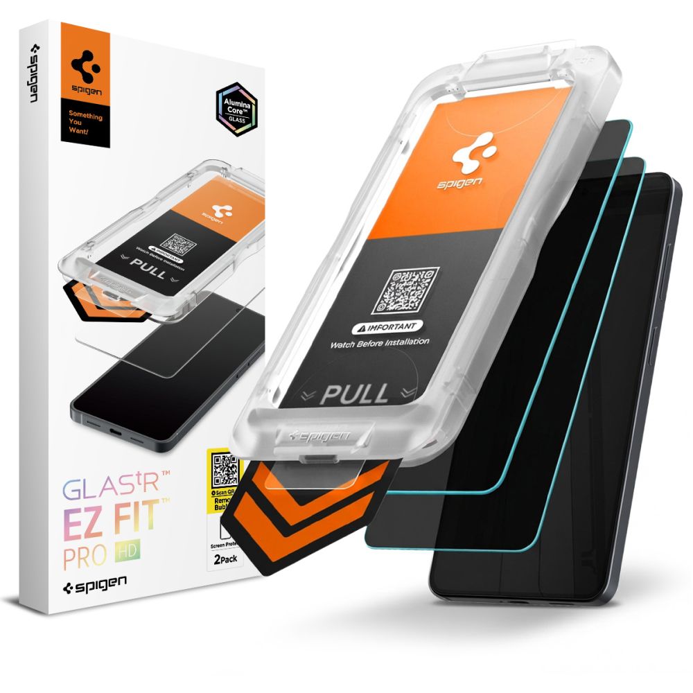 Privatumo apsauginis stiklas SPIGEN GLAS.TR EZ FIT PRO AC HD 2 vnt. GALAXY S26+