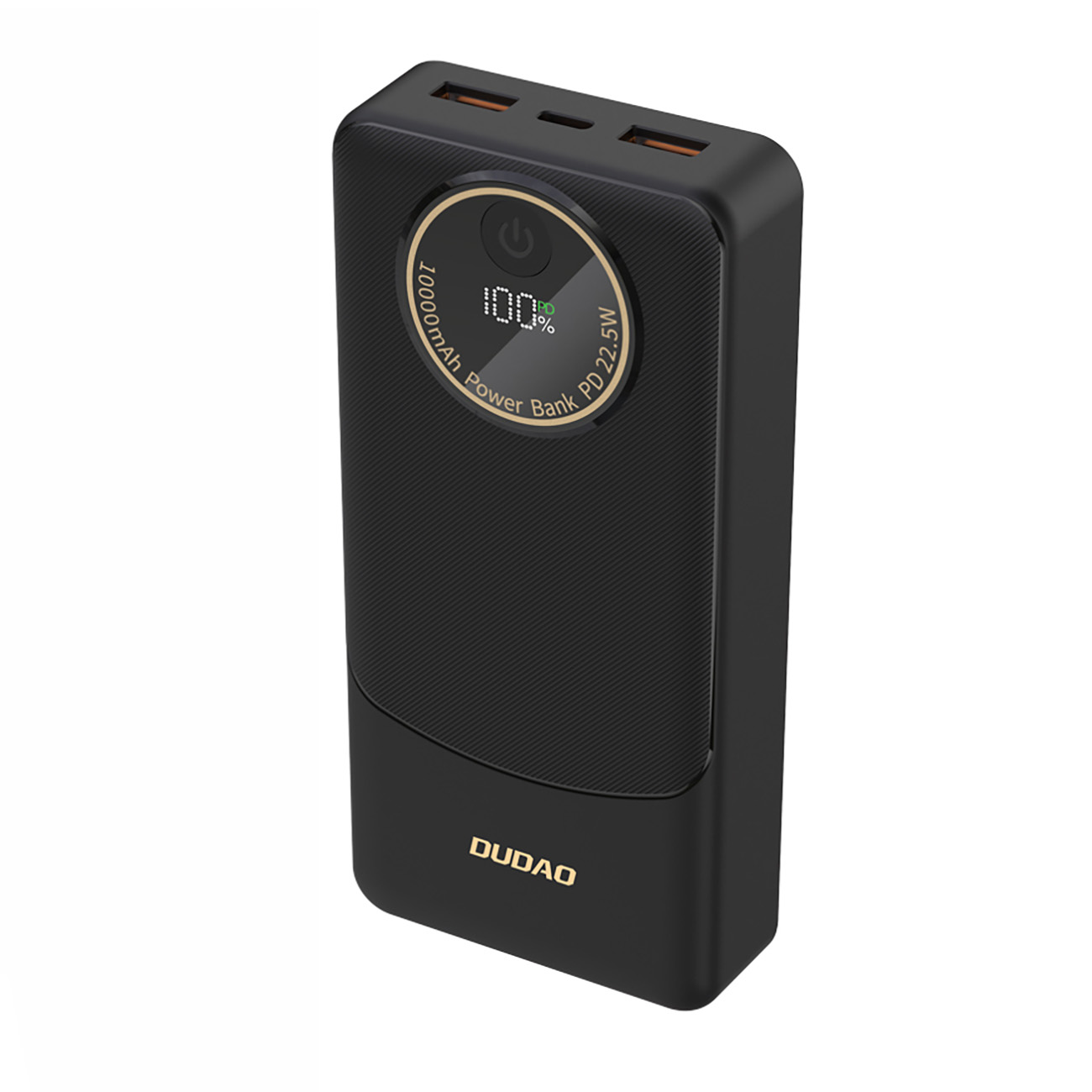 Dudao K12Pro išorinė baterija 22.5W PD 20000mAh USB-A, USB-C - juodas