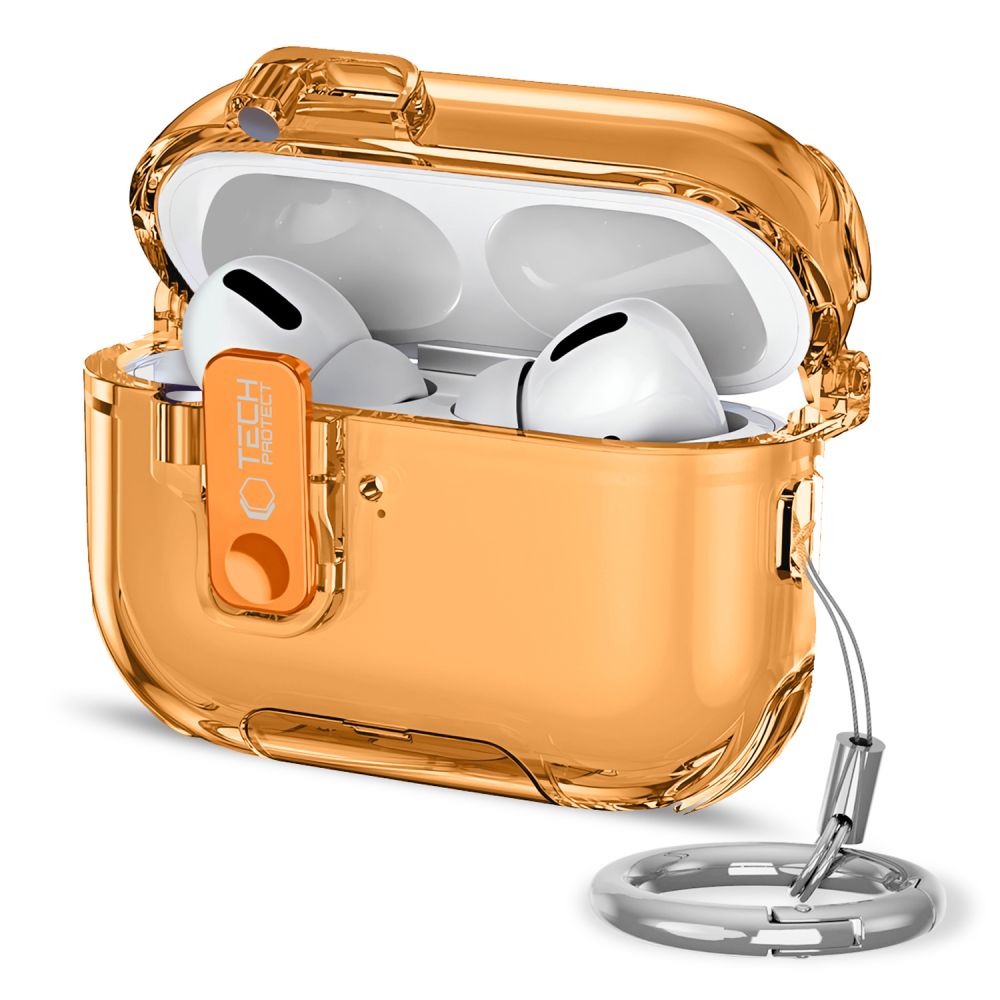 "Tech-Protect Bounce Pro" dėklas "AirPods Pro 3" - oranžinis