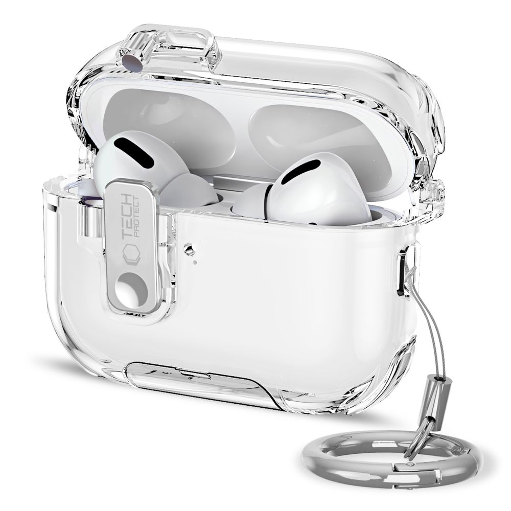 "Tech-Protect Bounce Pro" dėklas "AirPods Pro 3" - Skaidrus