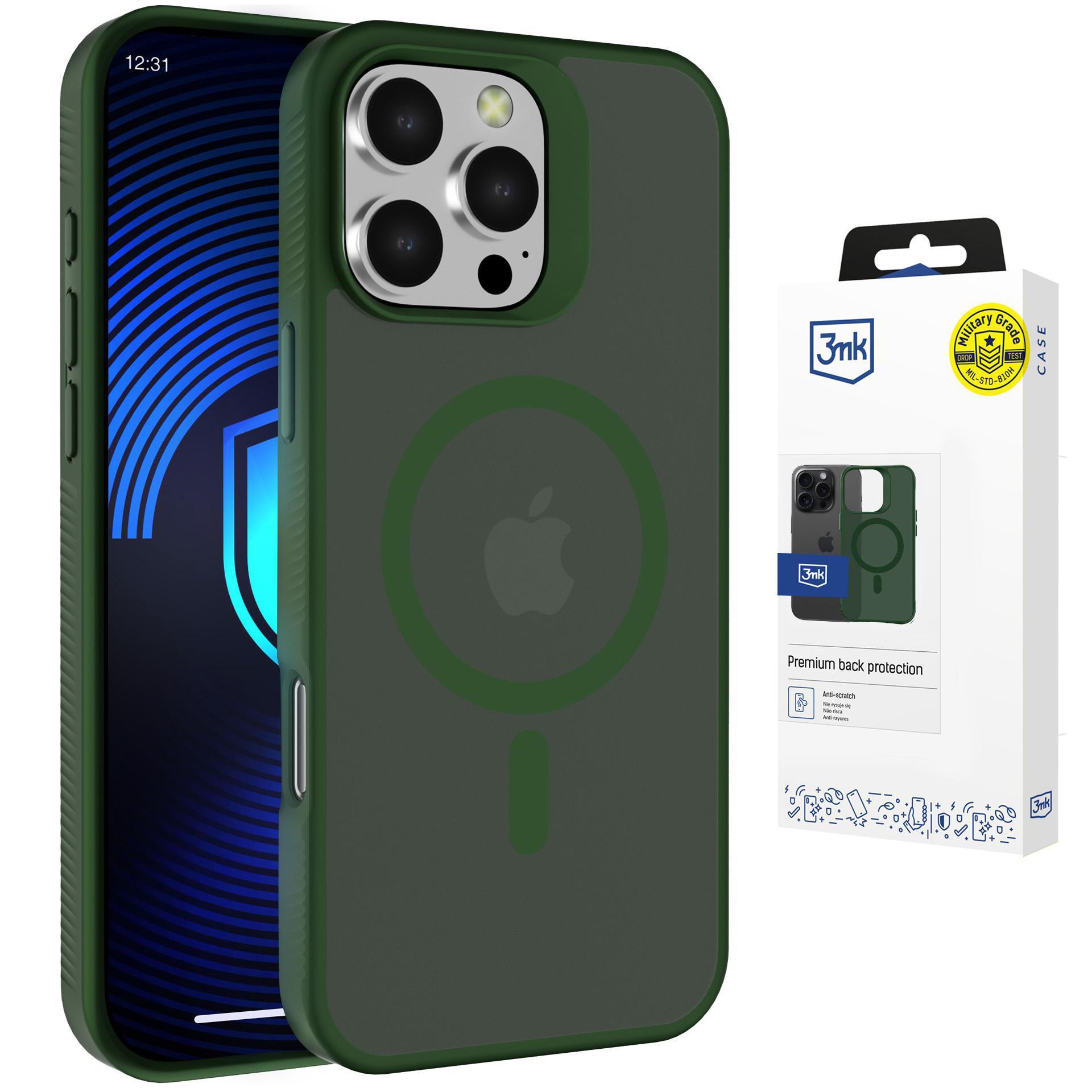 3mk Smoke MagCase for iPhone 16 Pro Max - žalias-Translucent