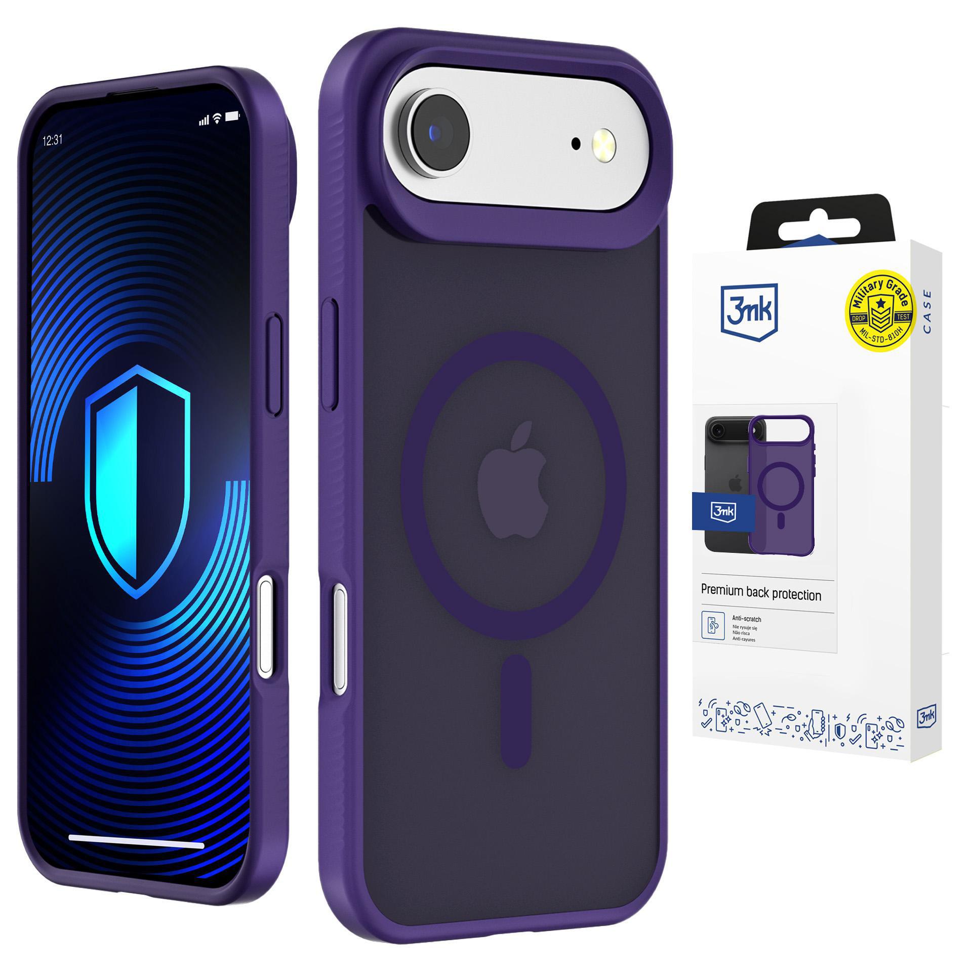 3mk Smoke MagCase dėklas iPhone Air - violetinis