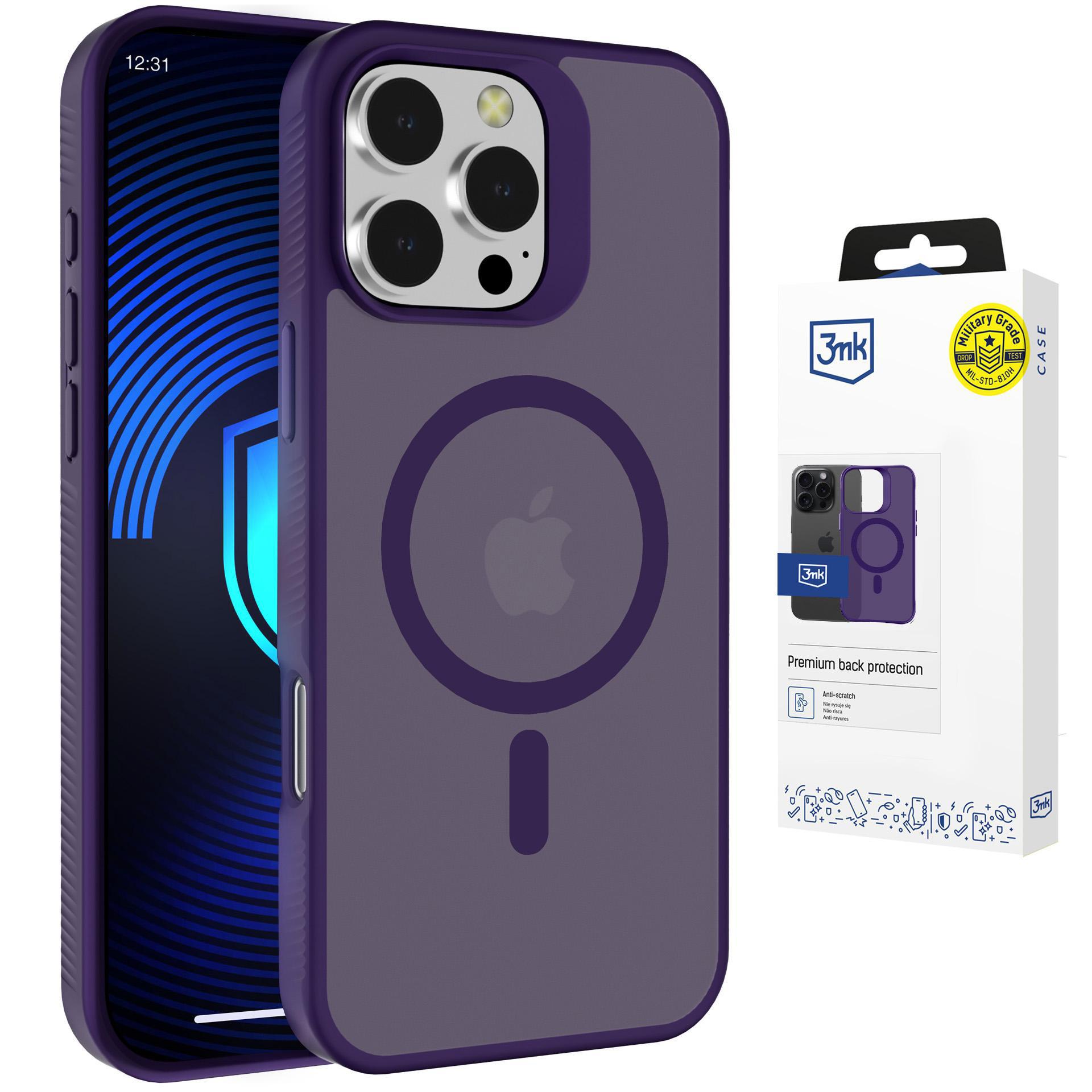 3mk Smoke MagCase for iPhone 16 Pro Max - violetinis-Translucent