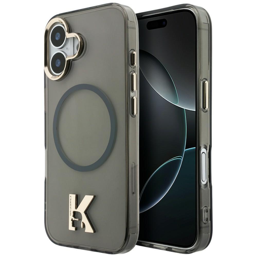 Karl Lagerfeld IML K Head Logo MagSafe Dėklas for iPhone 17 - juodas