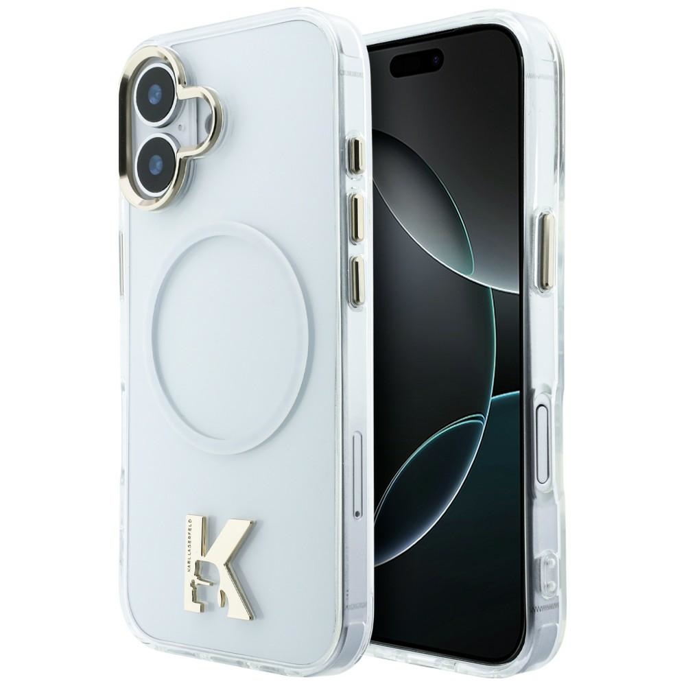 Karl Lagerfeld IML K Head Logo MagSafe Dėklas for iPhone 17 - Clear