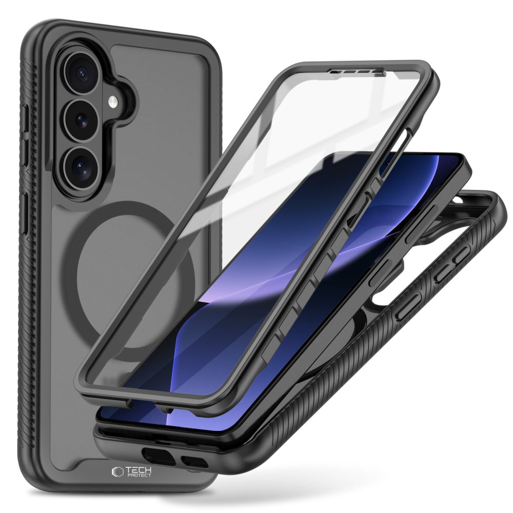 Tech-Protect Defense MagSafe Dėklas for Samsung Galaxy S26 - juodas