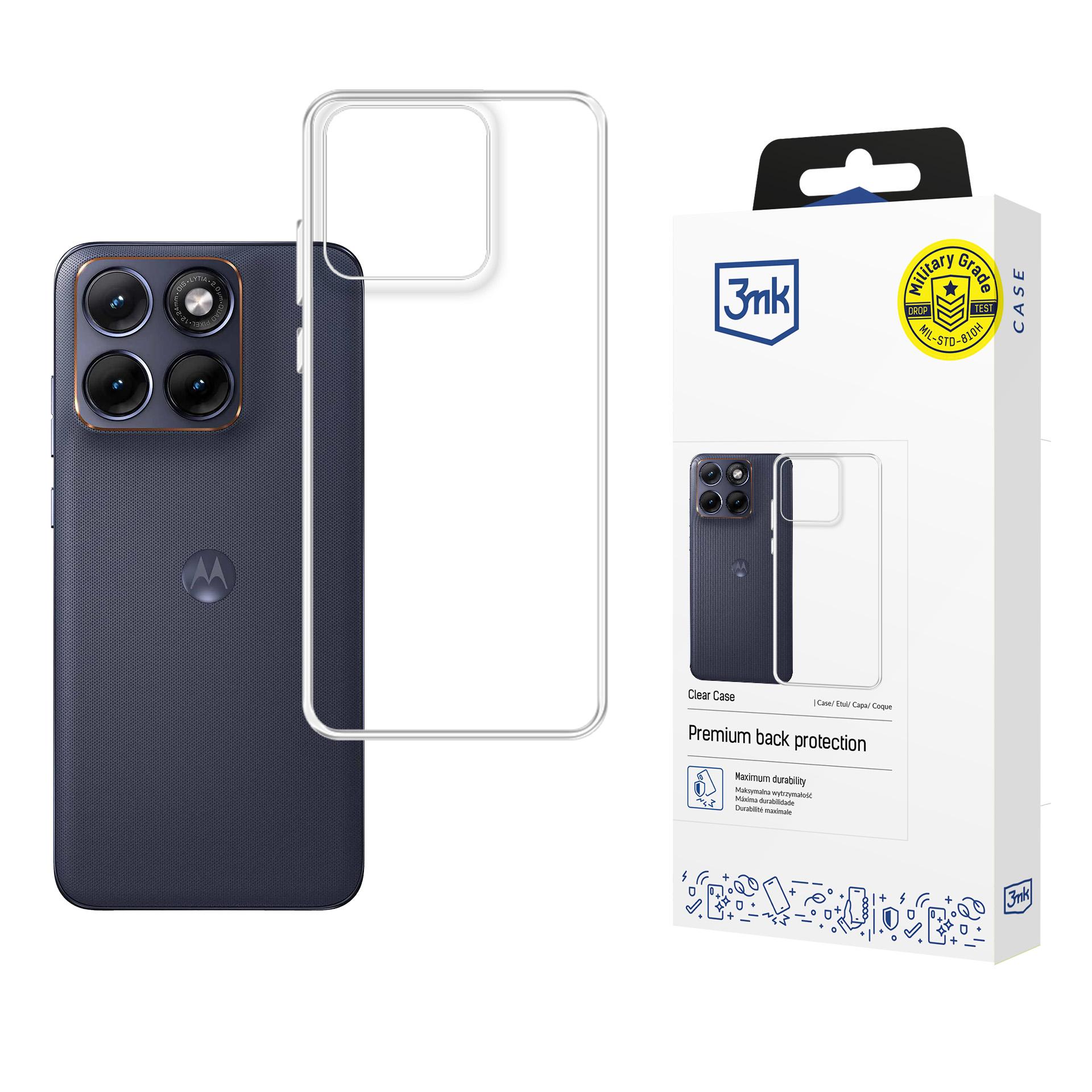 3mk Clear Case skaidrus dėklas Motorola Edge 70 Fusion