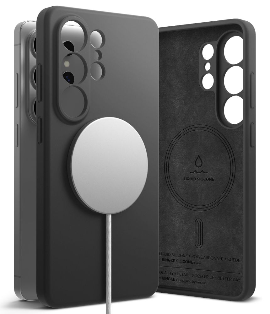 Ringke Silikoninis MagSafe Dėklas for Samsung Galaxy S26 Ultra - juodas