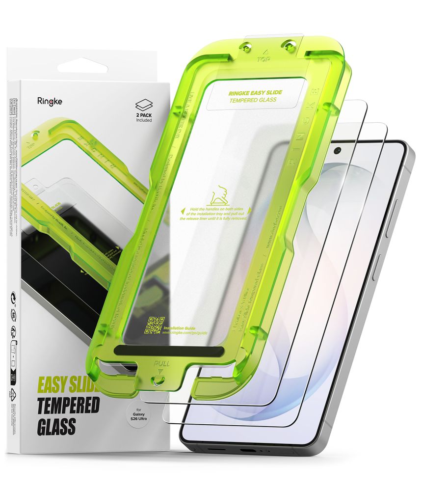 Ringke Easy Slide 2-Pack Grūdintas stiklas for Samsung Galaxy S26 Ultra