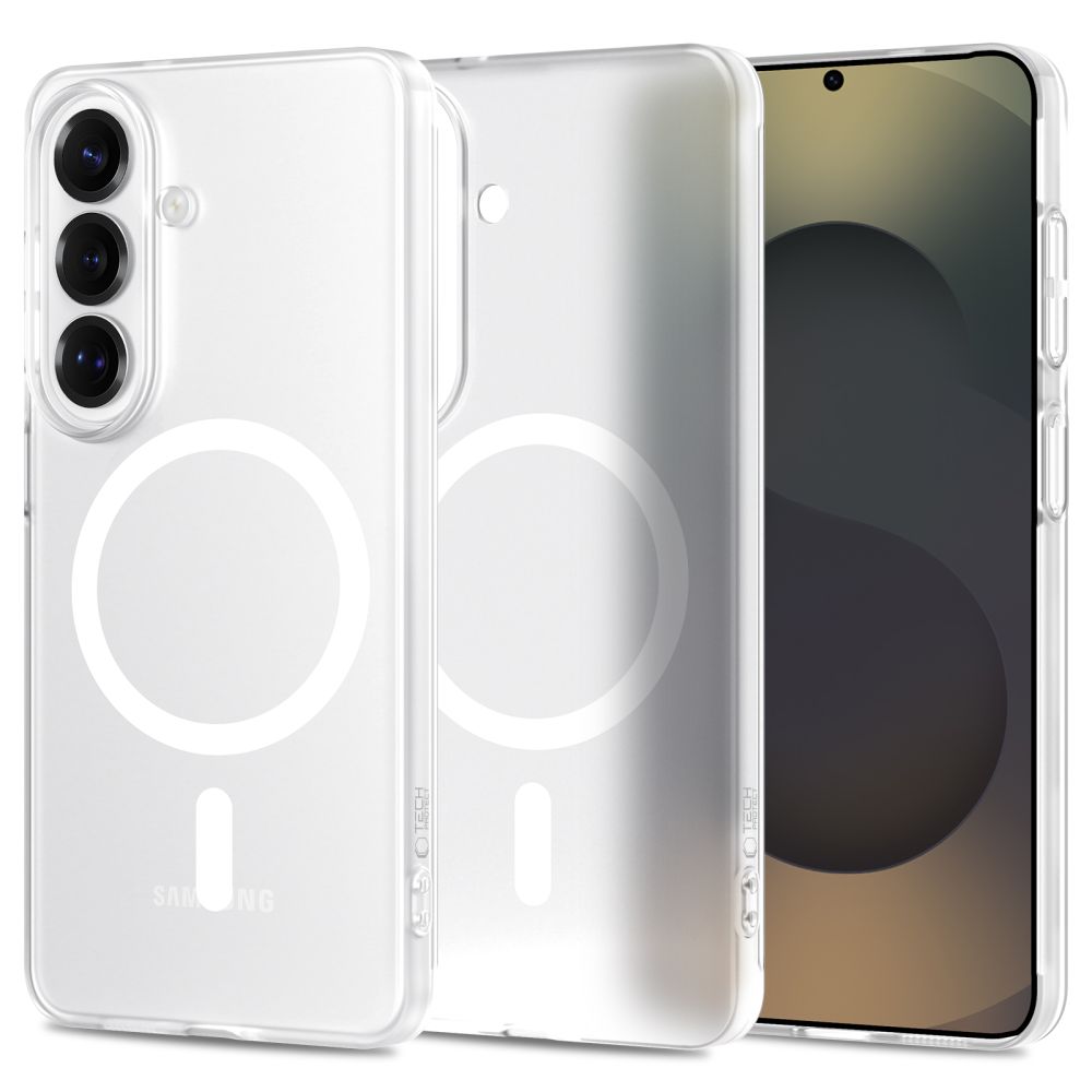 Tech-Protect MagSlim MagSafe Dėklas for Samsung Galaxy S26 - Clear Matinis