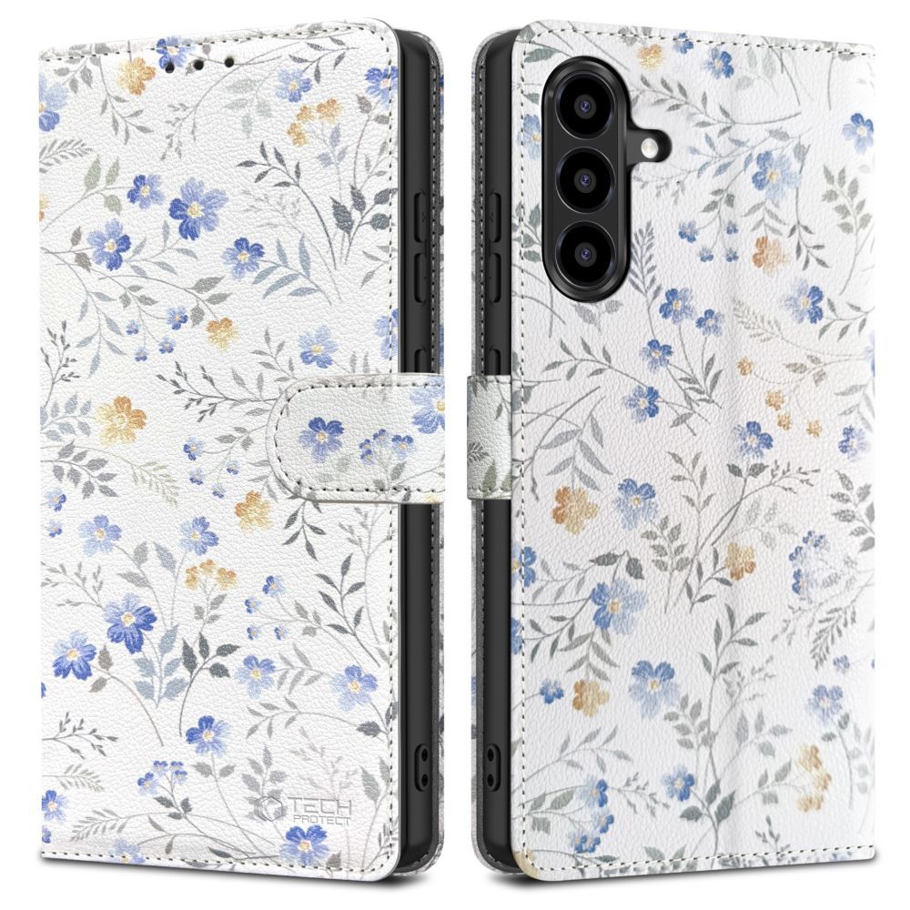 Tech-Protect Piniginė Dėklas for Samsung Galaxy A57 5G - Colorful Flowers