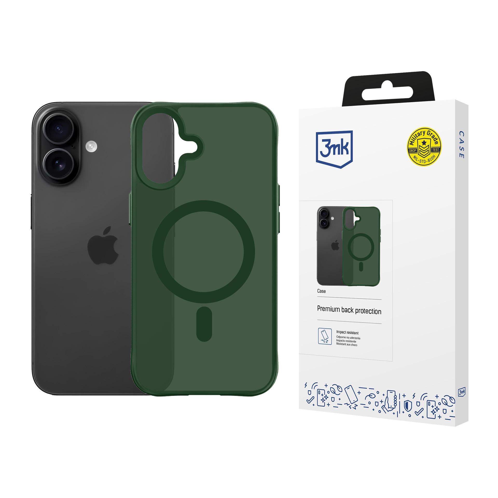 3mk Smoke MagCase skirtas iPhone 17 žalias-permatomas