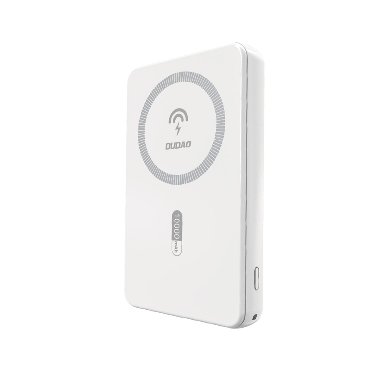 Dudao K14S magnetinė 20W 5000mAh 1x USB-A 1x USB-C balta išorinė baterija