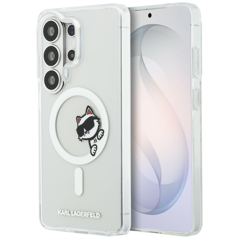 Karl Lagerfeld dėklas Magnetic IML Peekaboo Choupette skirtas Samsung Galaxy S26 Ultra skaidrus