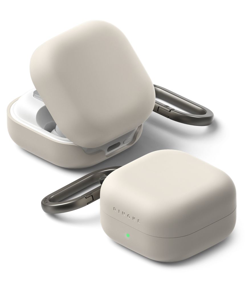 Ringke Silikoninis Dėklas for Samsung Galaxy Buds 4 / 4 Pro - smėlinis