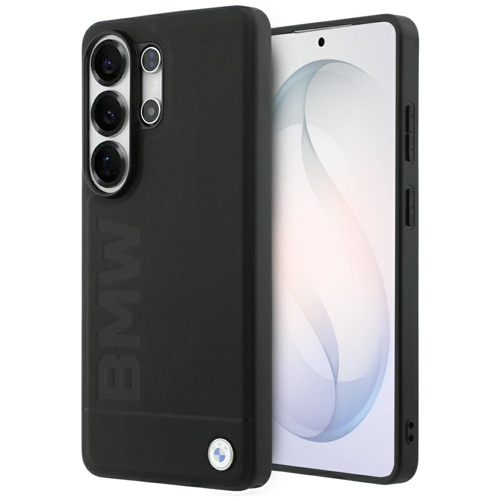 BMW Leather Hot Stamp MagSafe Dėklas for Samsung Galaxy S26 Ultra - juodas