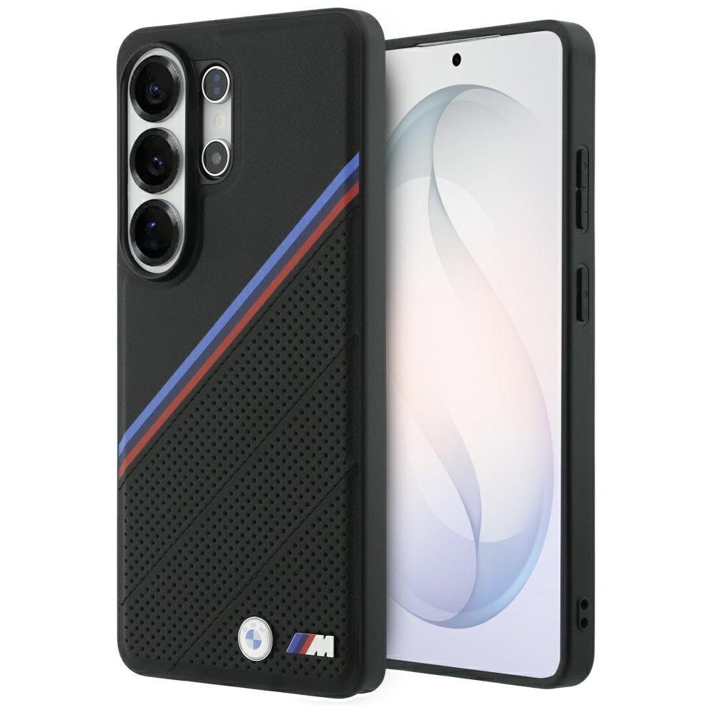 BMW Tricolor Metal Logo MagSafe Dėklas for Samsung Galaxy S26 Ultra - juodas