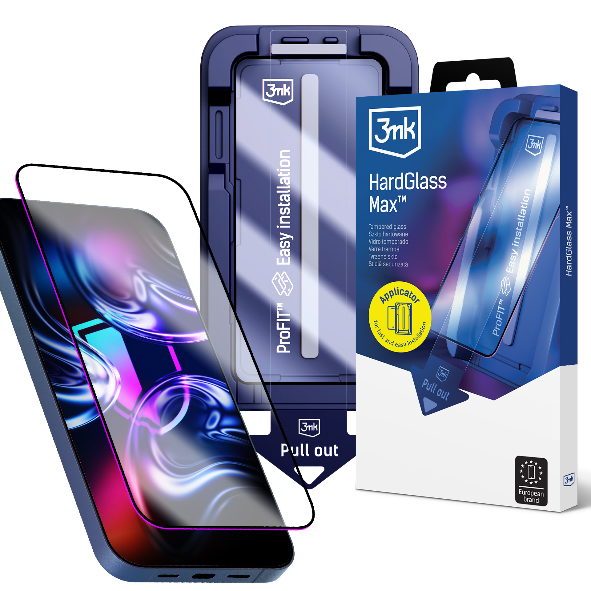 "3mk HardGlass Max" grūdintas stiklas "iPhone 15 Pro