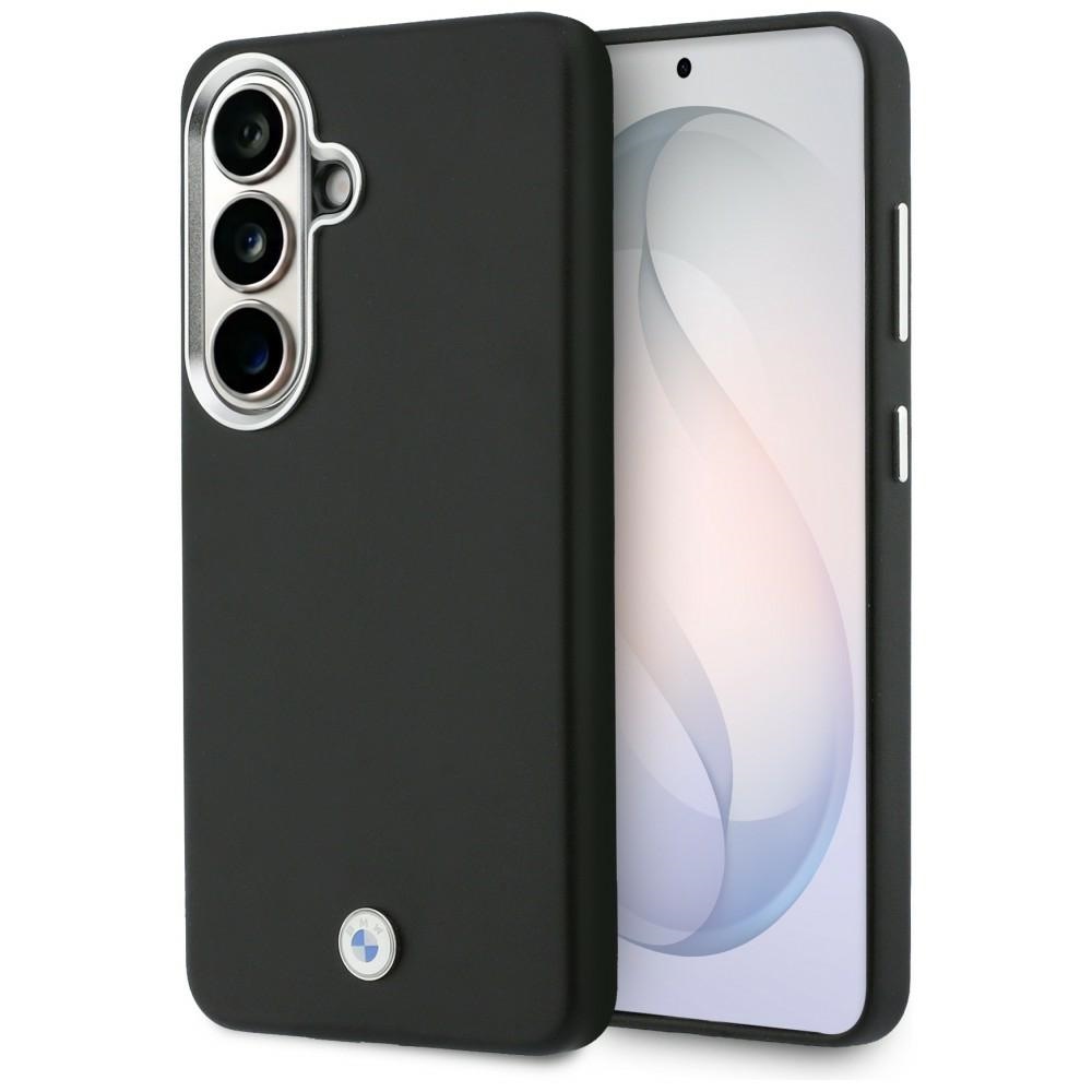 BMW Sign Metal Logo MagSafe dėklas Samsung Galaxy S26 - juodas