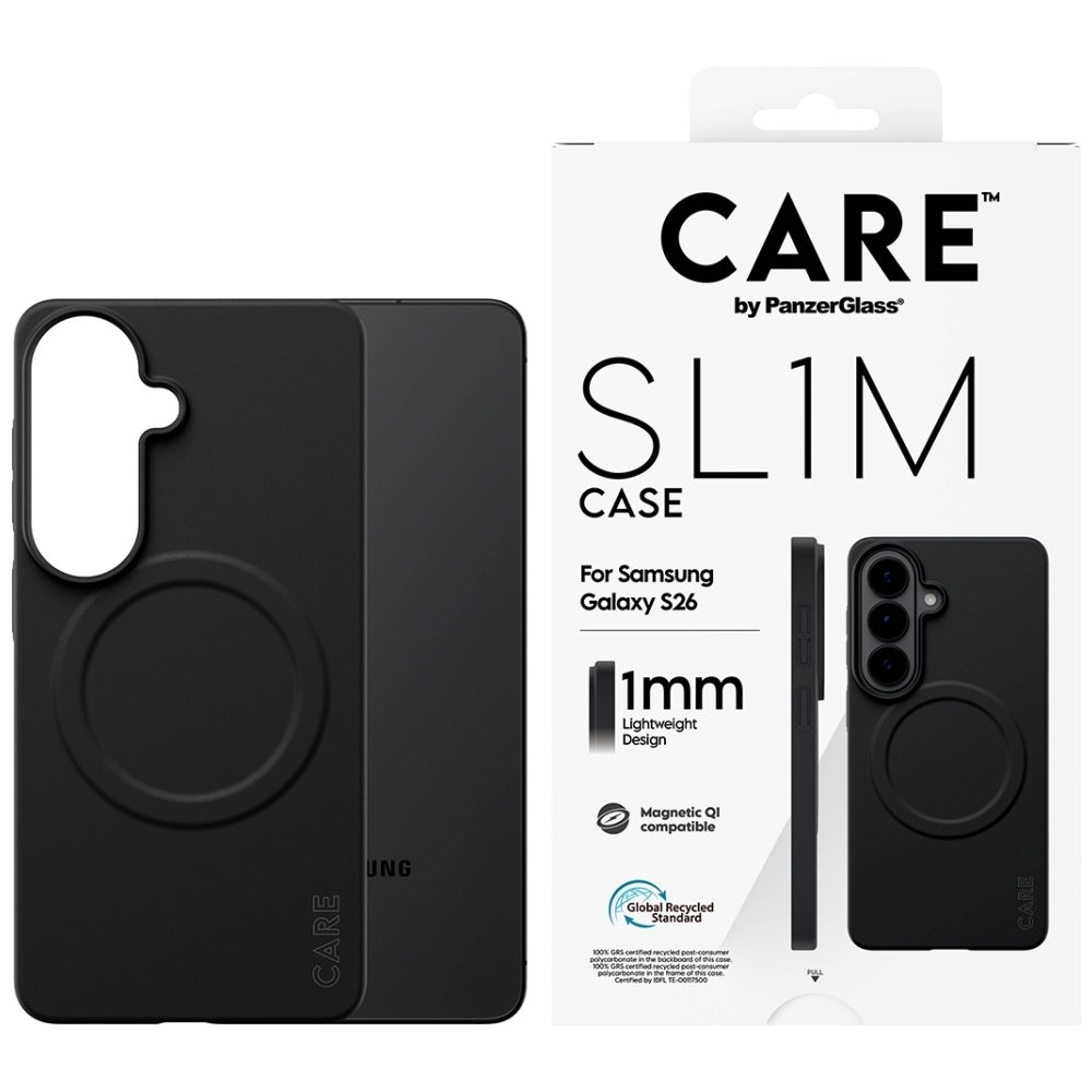 CARE by PanzerGlass SL1M dėklas Samsung Galaxy S26 - juodas
