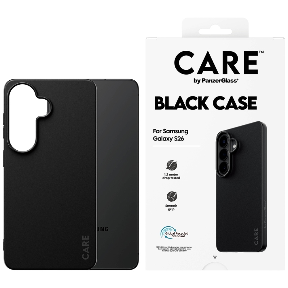 CARE by PanzerGlass TPU dėklas Samsung Galaxy S26 juodas