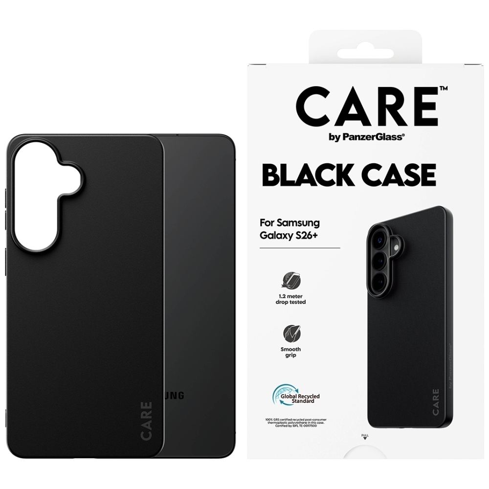 CARE by PanzerGlass TPU dėklas Samsung Galaxy S26+ juodas