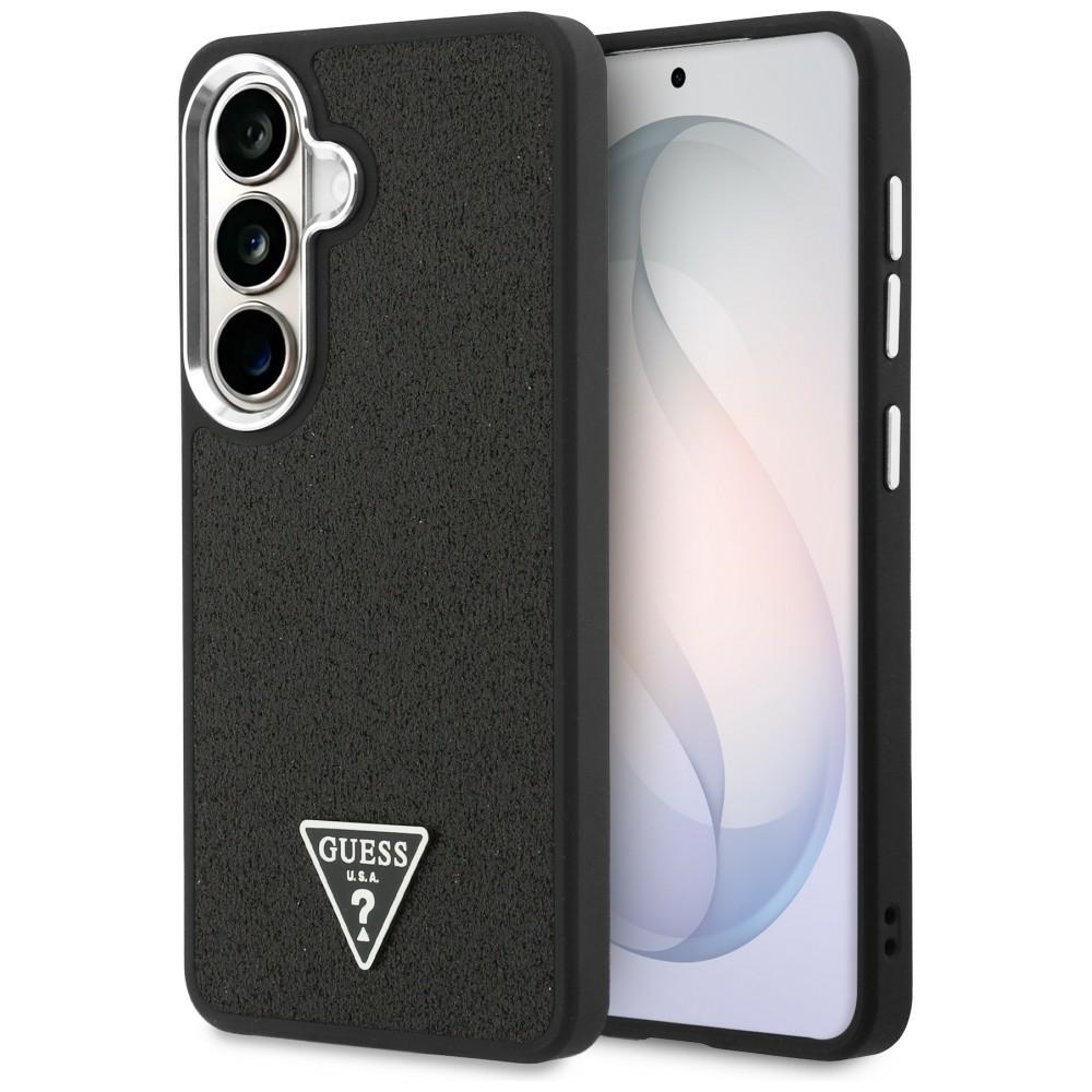 Guess dėklas Fixed Glitter Triangle MagSafe skirtas Samsung Galaxy S26 Plus juodas