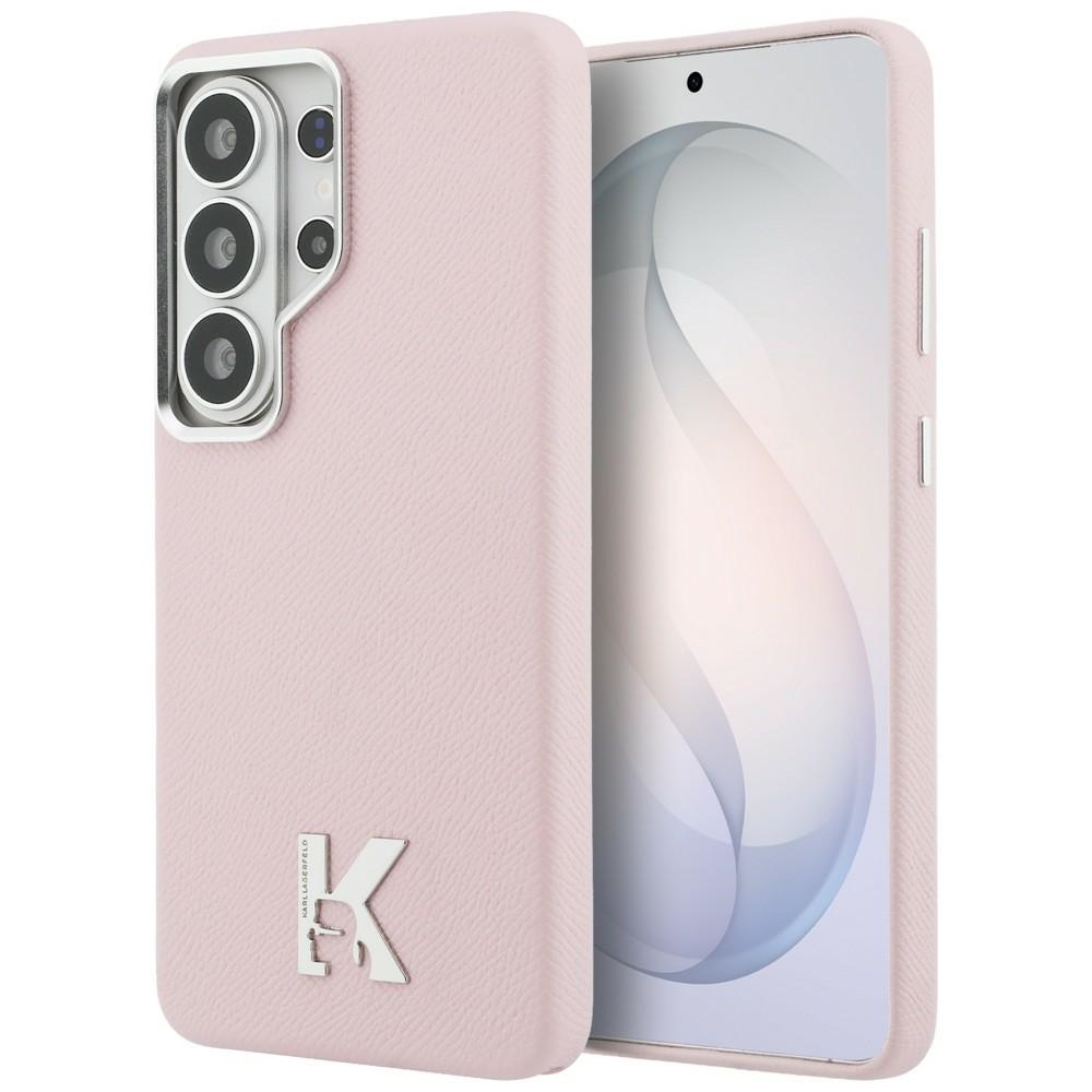 Dėklas Karl Lagerfeld K Metal Logo MagSafe Samsung Galaxy S26 Ultra rožinis