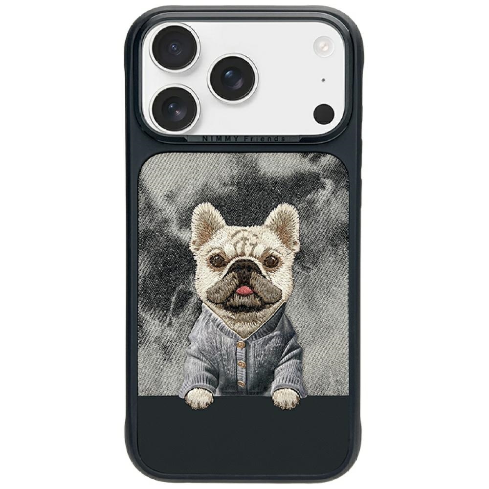 Nimmy Gentle Pets Series Dog MagSafe dėklas iPhone 17 Pro juodas