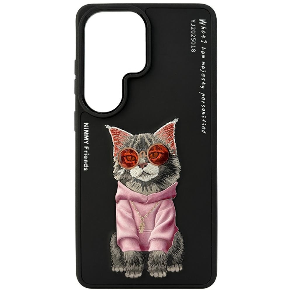 Nimmy Glasses Cool Cat dėklas Samsung Galaxy S26 Ultra juodas