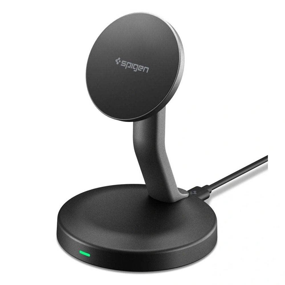 SPIGEN EF151MS ESSENTIAL MAGNETIC MAGSAFE belaidis įkroviklis 15W juodas