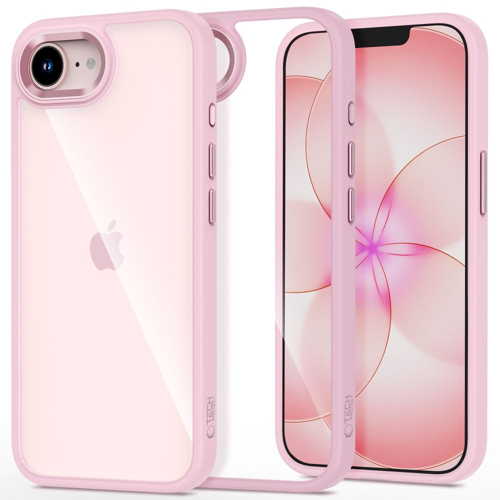 TECH-PROTECT MAGMAT IPHONE 16E / 17E SOFT PINK/CLEAR