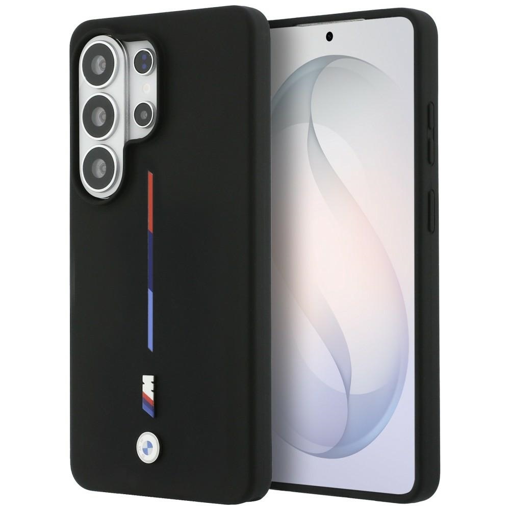 BMW M Silikoninis Tricolor Line MagSafe Dėklas skirtas Samsung Galaxy S26 Ultra - juodas