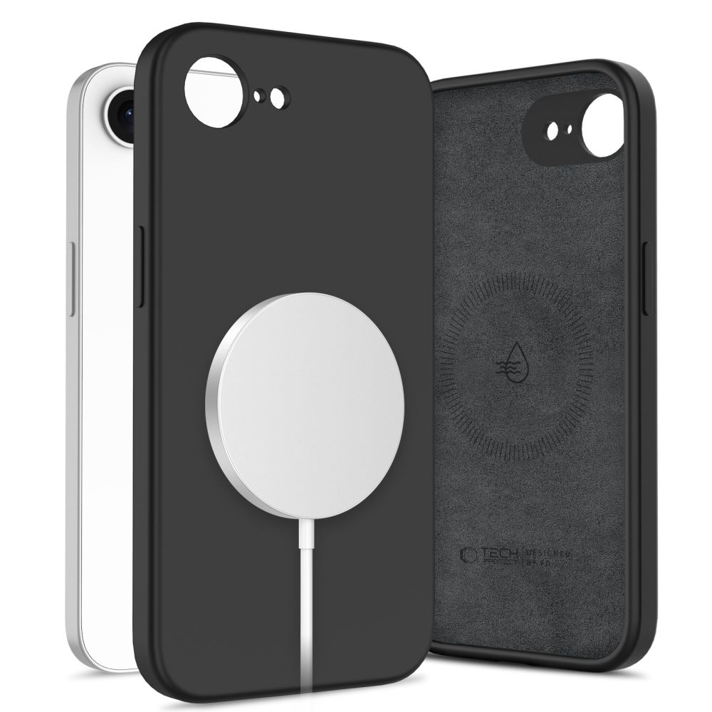 Tech-protect Silicone MAGSAFE IPHONE 16E / 17E juodas