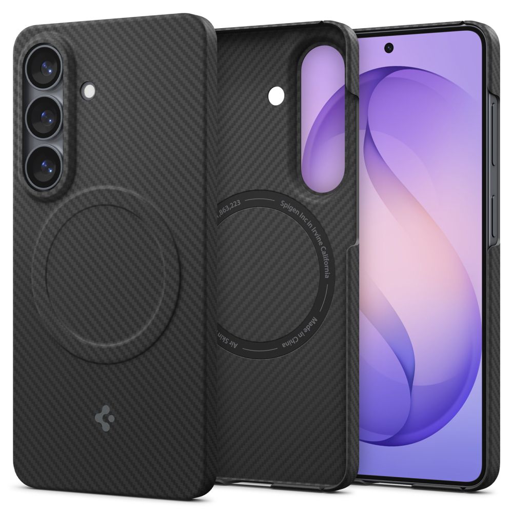 Spigen AirSkin Aramid Mag MagSafe dėklas Samsung Galaxy S26 - juodas