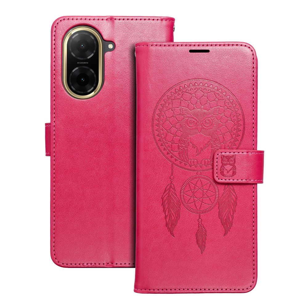 MEZZO knyginis dėklas telefonui XIAOMI Redmi A5 (173,3 x 79,4 x 8,26) sapnų gaudyklė magenta