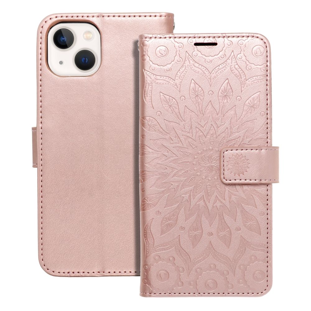 MEZZO Dėklas telefonui IPHONE 13 mandala rožinis auksas