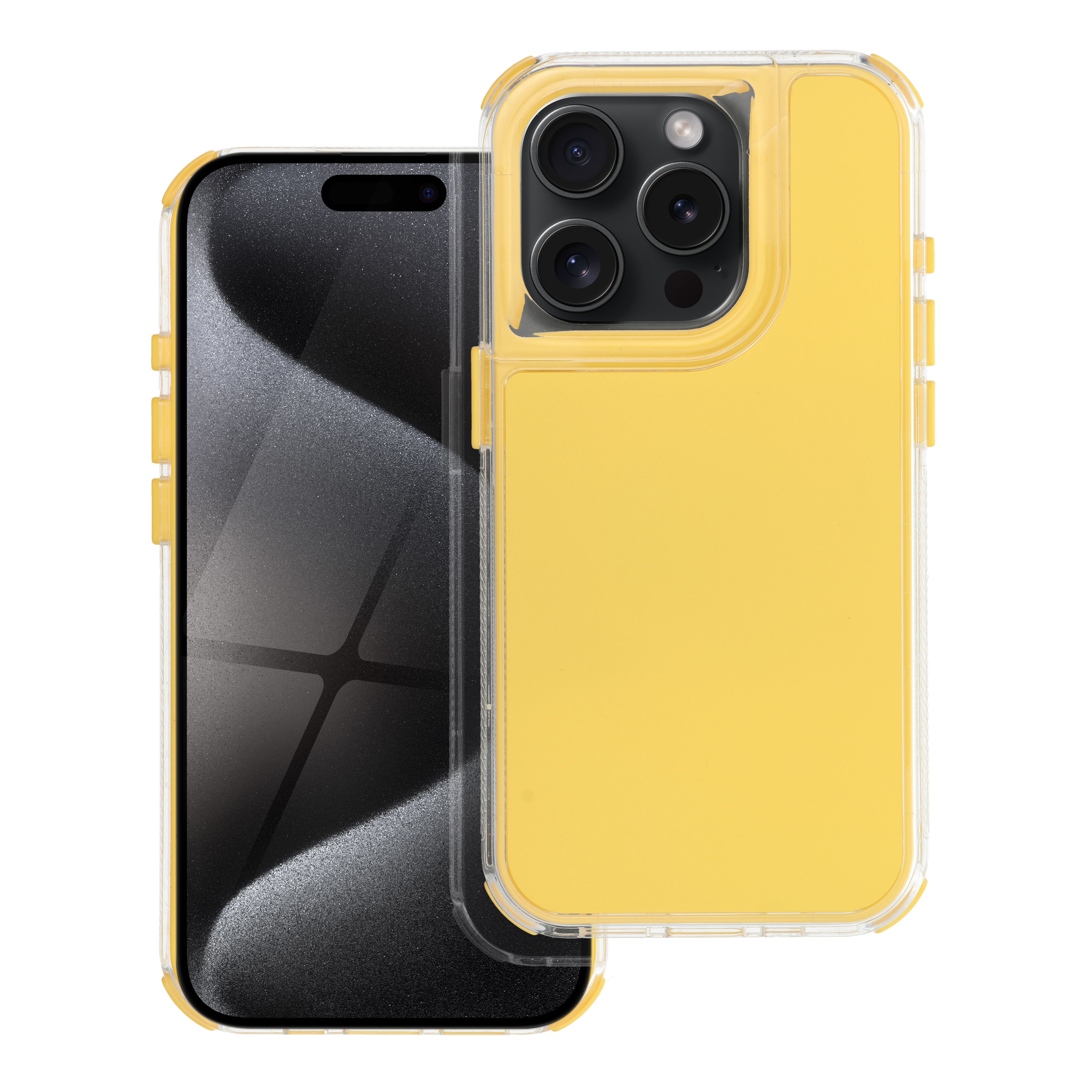 MATRIX dėklas telefonui IPHONE 15 Pro geltonas