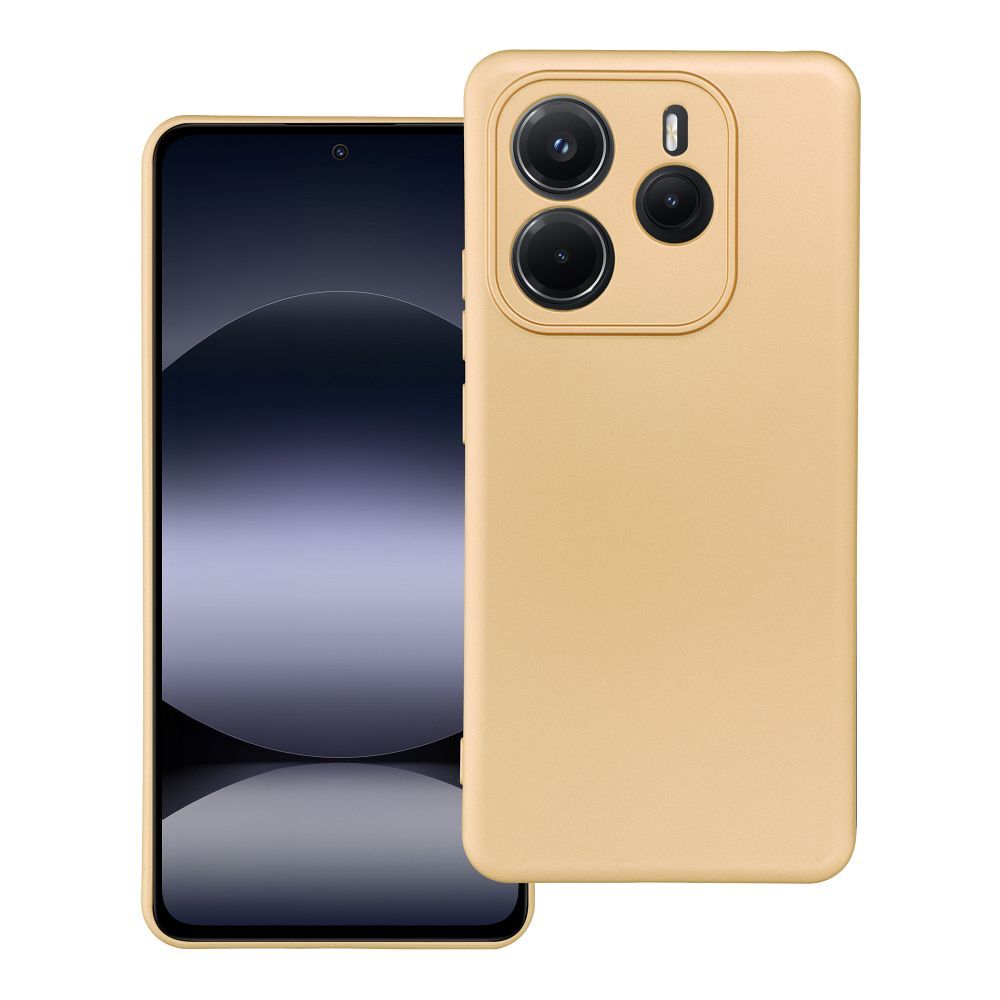 METALLIC dėklas telefonui XIAOMI Redmi NOTE 14 5G auksinis