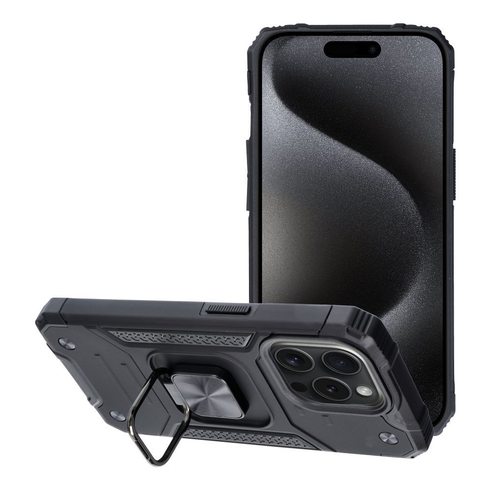 NITRO dėklas telefonui IPHONE 15 Pro juodas