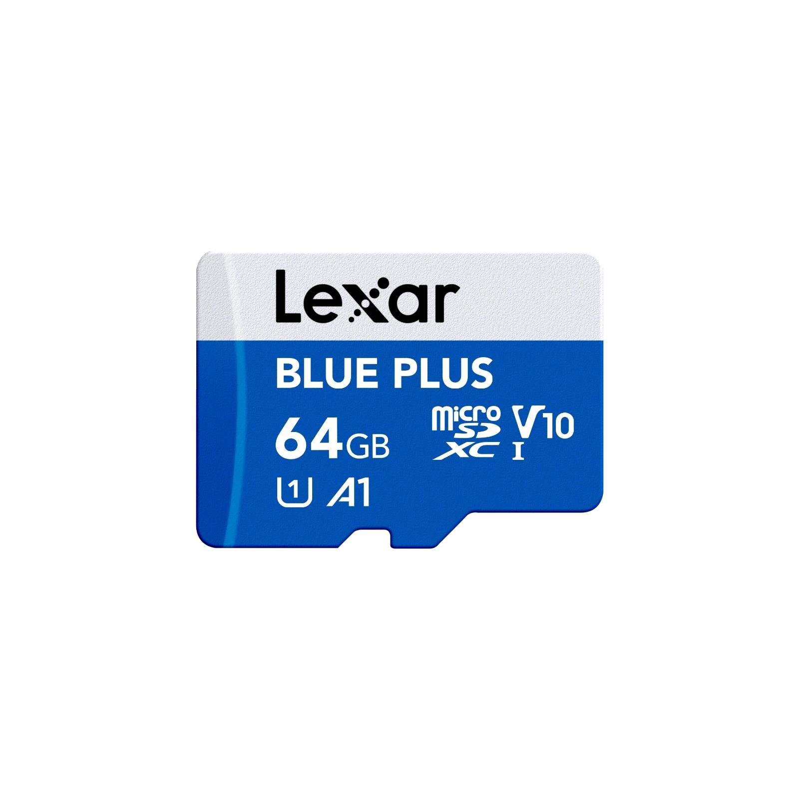 Atminties kortelė Micro SDXC 64GB UHS-I Lexar su adapteriu