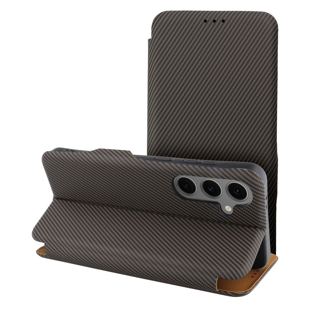 FOLIO Side Magnet dėklas telefonui (m) skirtas SAMSUNG A15 - rudas
