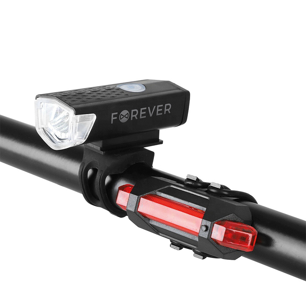 Dviračio žibintų rinkinys Basic BLG-100 Forever Outdoor
