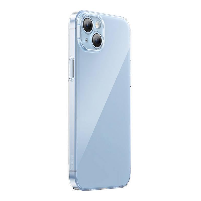 Baseus Crystal Series dėklas telefonui iPhone 14 Plus + apsauginis stiklas