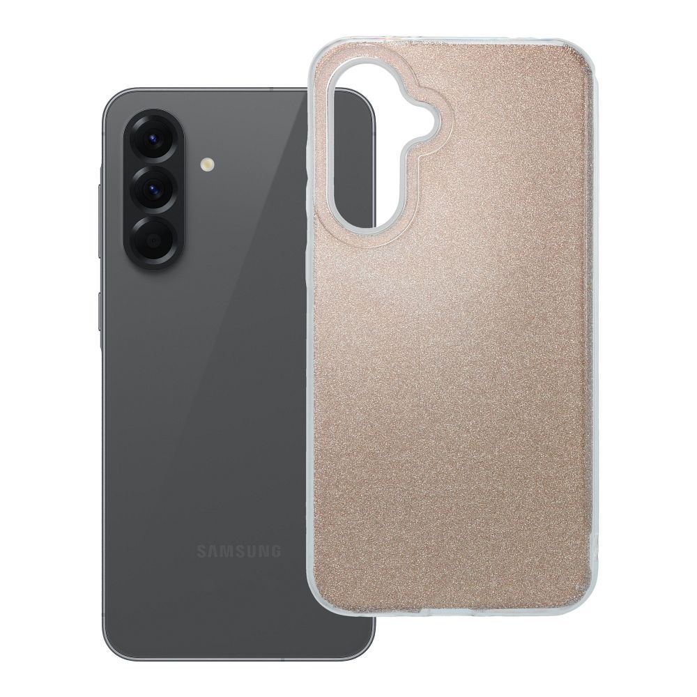 Švytintis dėklas telefonui SAMSUNG A56 5G - auksinis