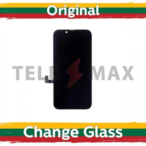 Ekranas skirtas iPhone 13 Mini juodas (Atnaujintas: Telemax)