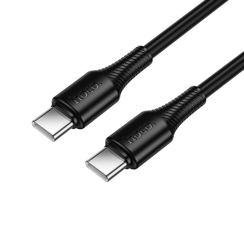 Kabelis USB C į USB C Hoco 3A 60W 1 m X120 juodas