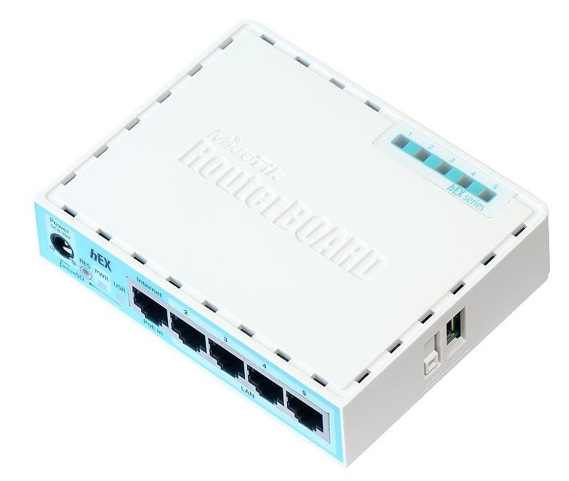 TINKLO MARŠRUTIZATORIUS 10/100/1000M 5PORT/HEX RB750GR3 MIKROTIK