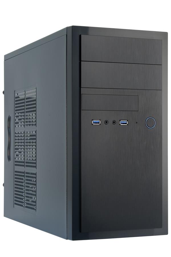 Chieftec HT-01B-OP kompiuterio korpusas, MiniTower, MicroATX, juodas