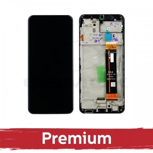Ekranas skirtas Samsung A236 A23 5G juodas su rėmeliu OEM